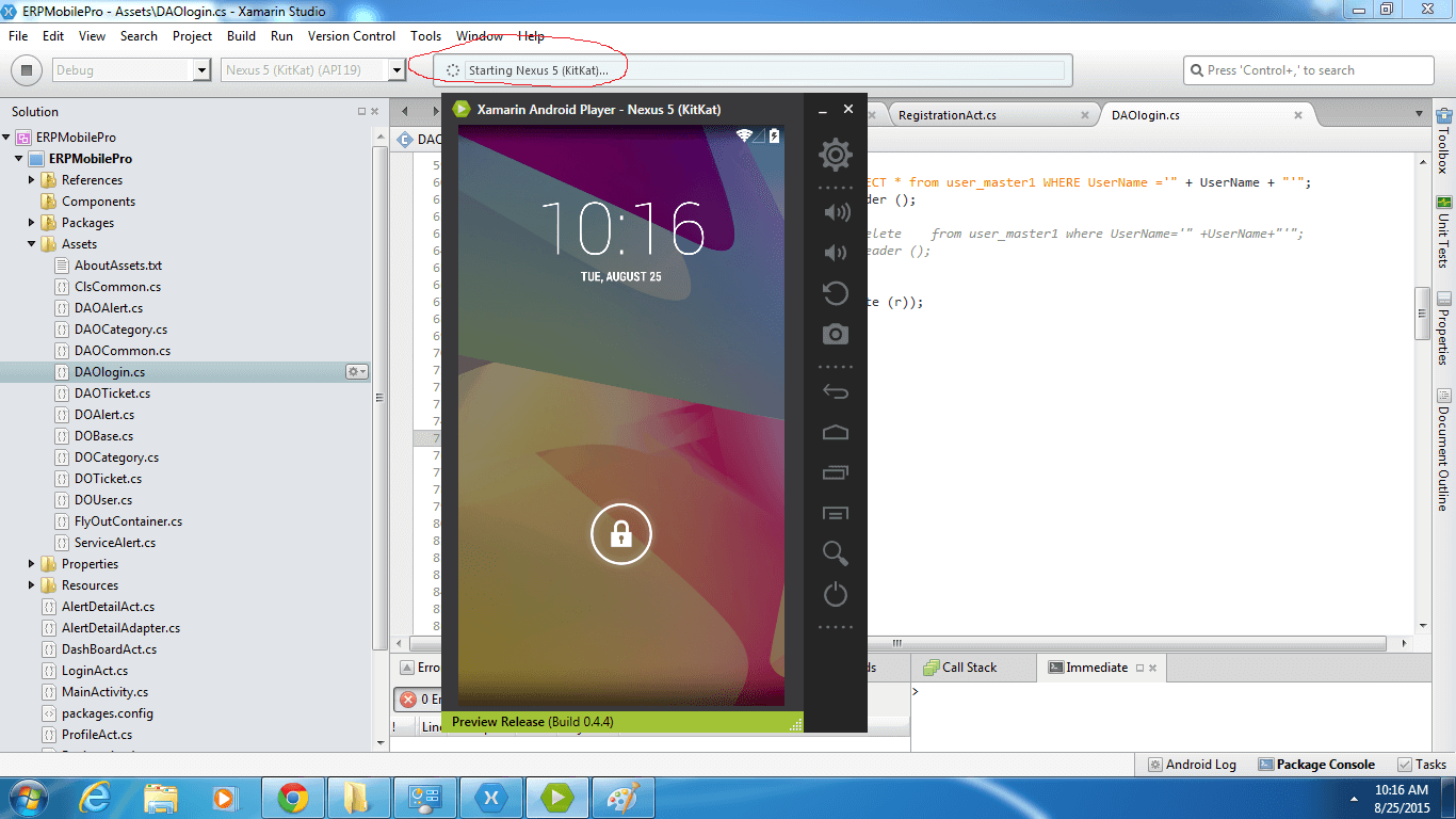 xamarin studio version