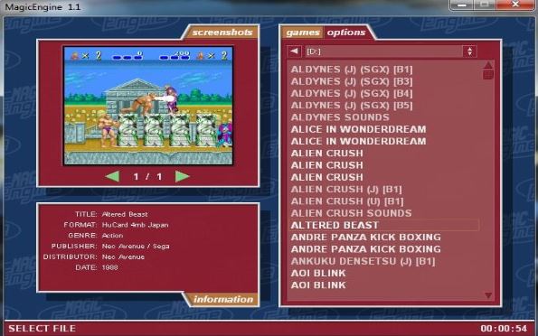 Magicengine Is A Pc Engine Console Emulator Emulatordesk Com